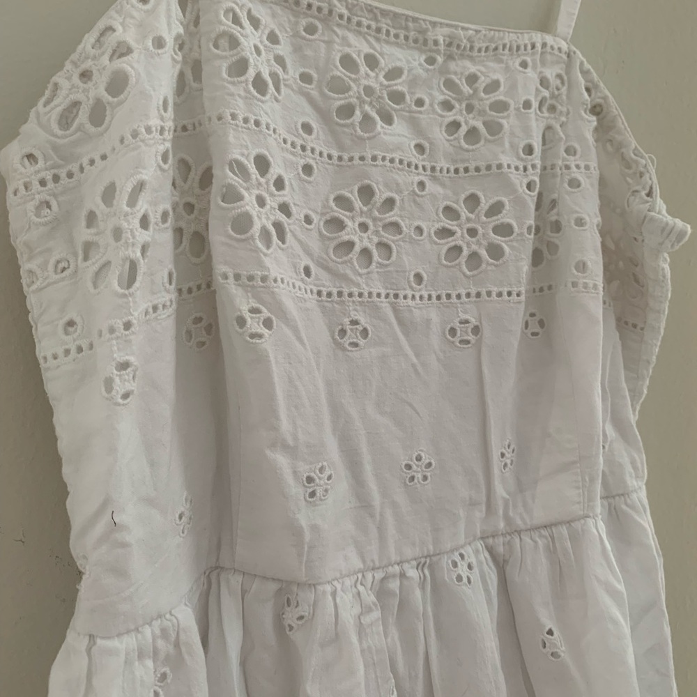 White Eyelet Maxi Dress - Picture 2 of 4